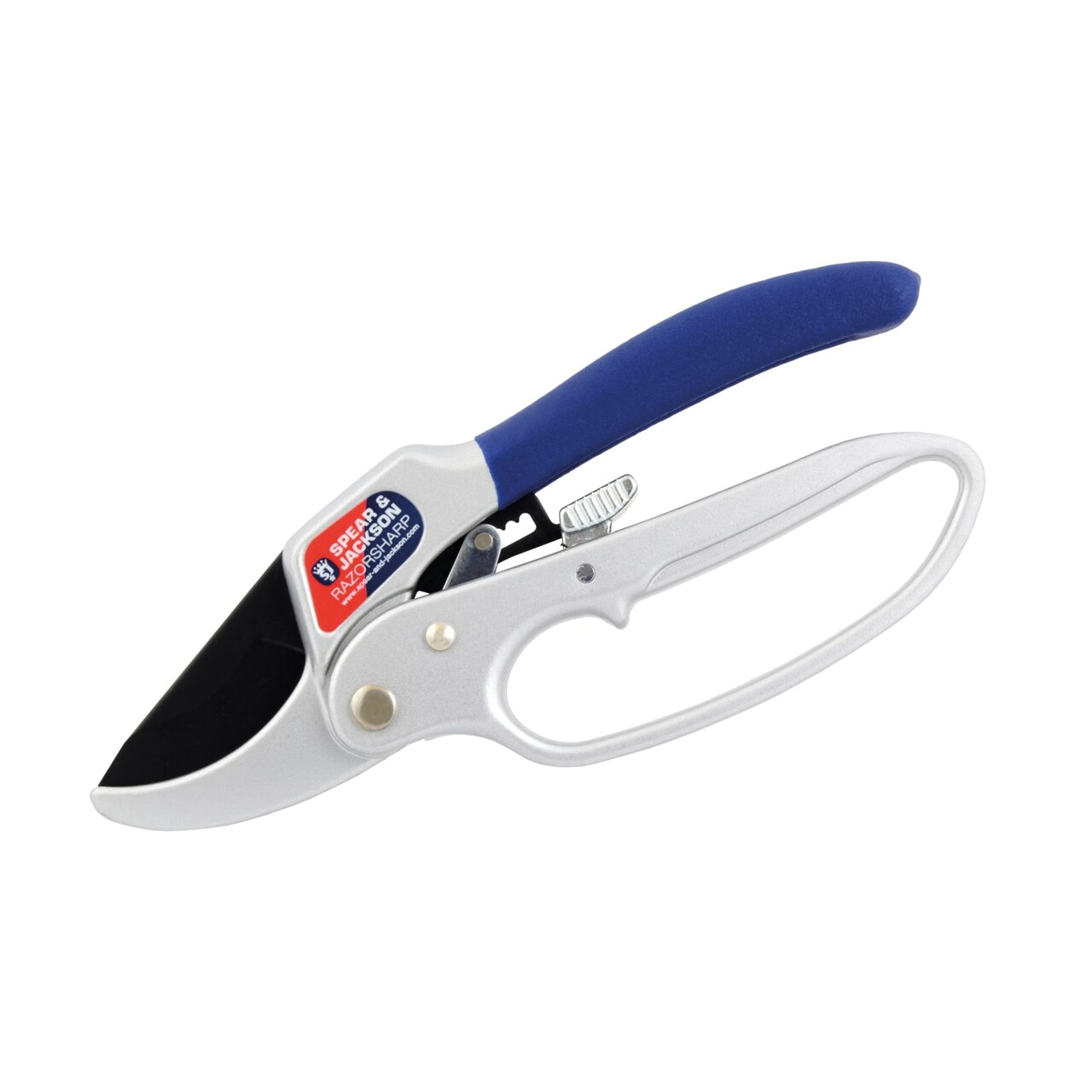Spear & Jackson Razorsharp Ratchet Anvil Pruners, Heavy-Duty Garden Shears for Cutting Thick Branches with Ratchet Mechanism